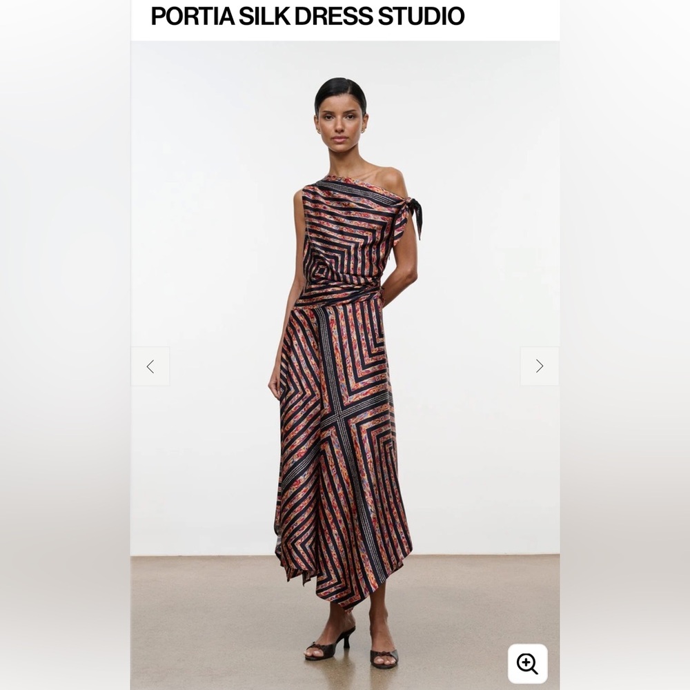 Staud PORTIA SILK DRESS STUDIO